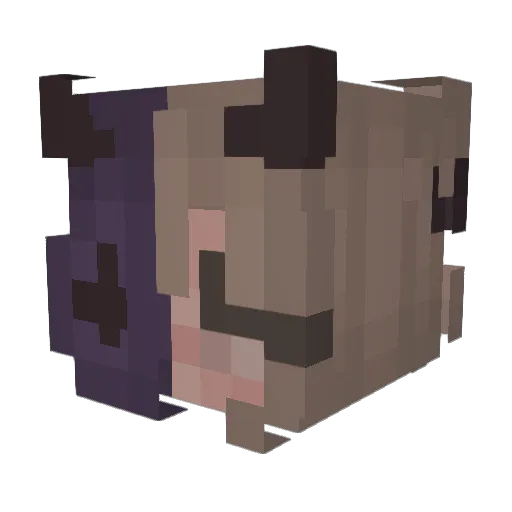 Frau_Burger Minecraft avatar head, 3D render