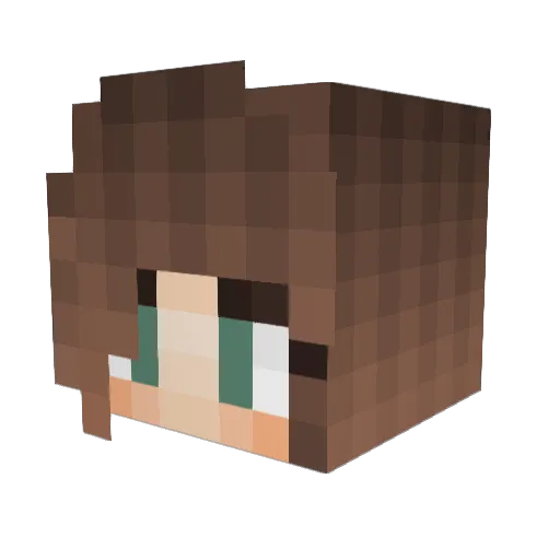 Frau_Uschi Minecraft avatar head, 3D render