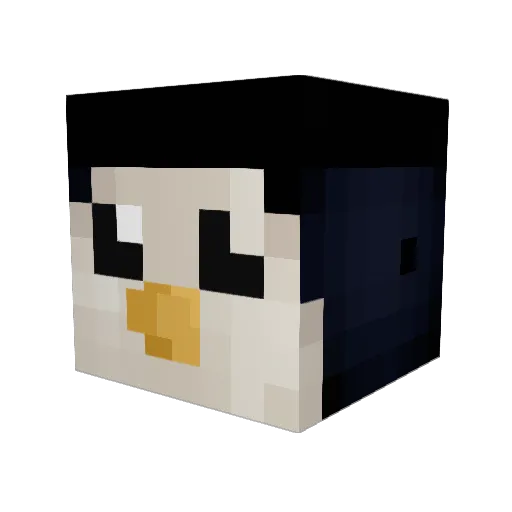Fraunchie Minecraft avatar head, 3D render