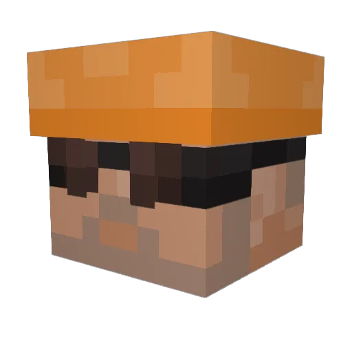 Frauron Minecraft avatar head, 3D render