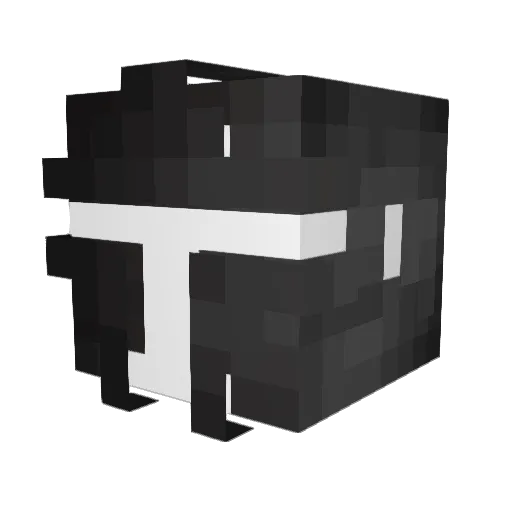 Fravashii Minecraft avatar head, 3D render
