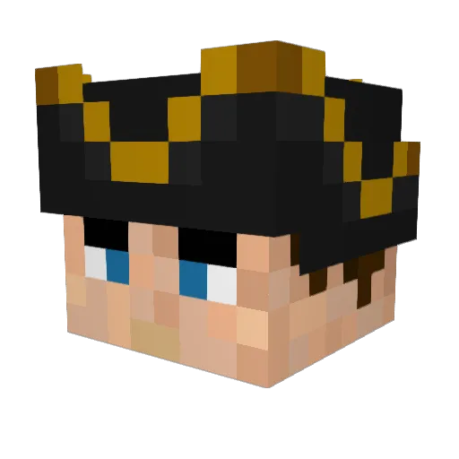 Frawky Minecraft avatar head, 3D render