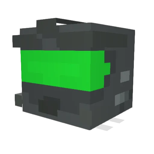 FraxGamer17 Minecraft avatar head, 3D render