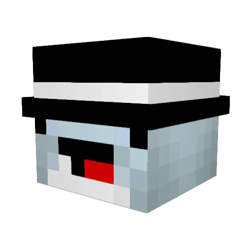Fraxo10 Minecraft avatar head, 3D render