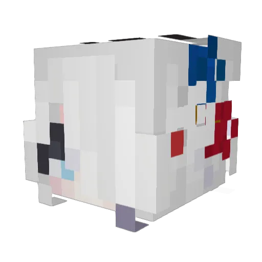 FraynZ Minecraft avatar head, 3D render