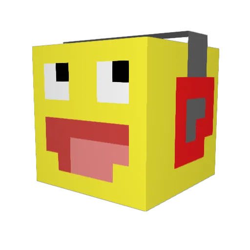Fraze1990 Minecraft avatar head, 3D render
