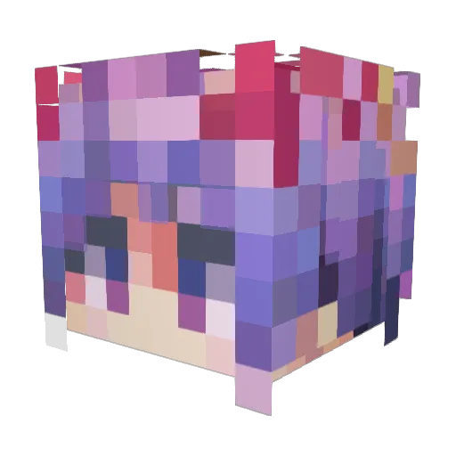 FrazeIi Minecraft avatar head, 3D render