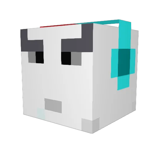 Frazer45 Minecraft avatar head, 3D render