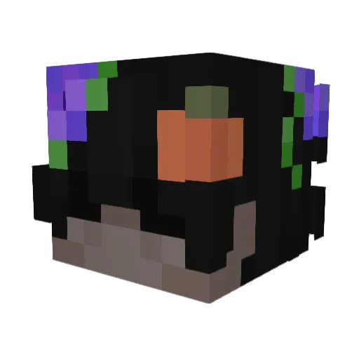 Frazerrrr Minecraft avatar head, 3D render