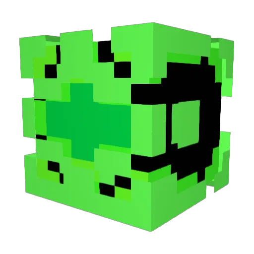 Frazx Minecraft avatar head, 3D render