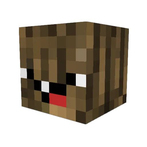 FreD1k_ Minecraft avatar head, 3D render