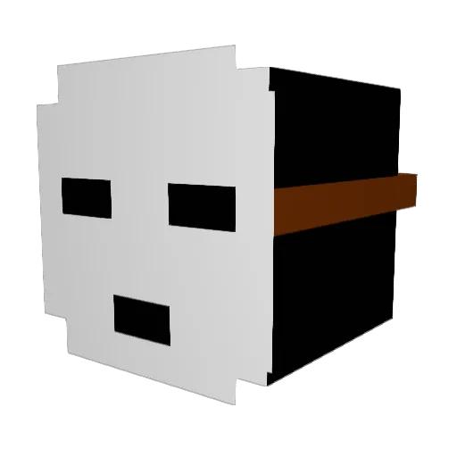 FreShYT Minecraft avatar head, 3D render