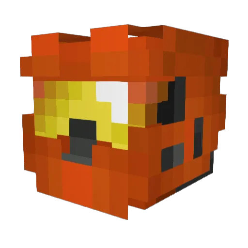 Fre_Lancer Minecraft avatar head, 3D render