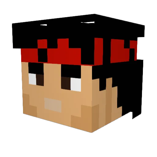 FreaKzChong Minecraft avatar head, 3D render