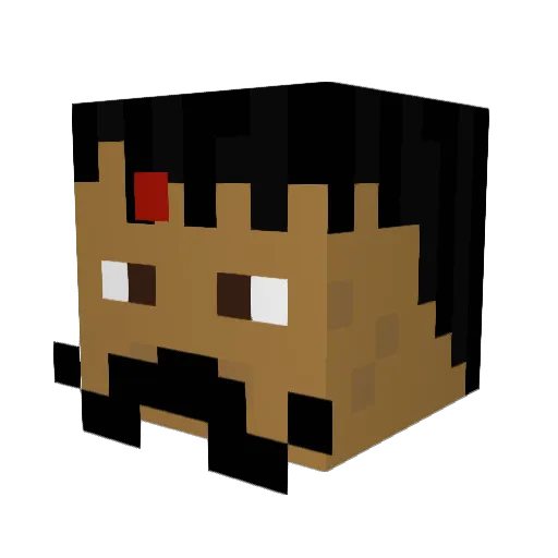 FreaZzY Minecraft avatar head, 3D render