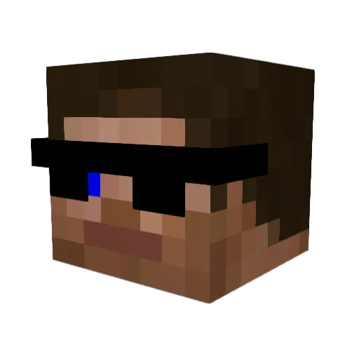 Freak1698 Minecraft avatar head, 3D render