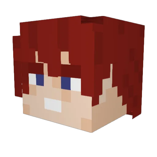 FreakE4000 Minecraft avatar head, 3D render