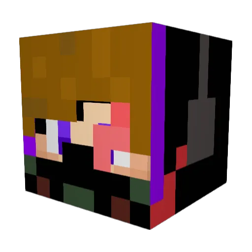 FreakGMZ Minecraft avatar head, 3D render