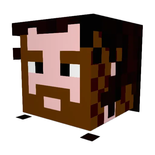 FreakUnleashed Minecraft avatar head, 3D render