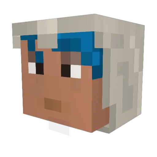 Freaker5005 Minecraft avatar head, 3D render