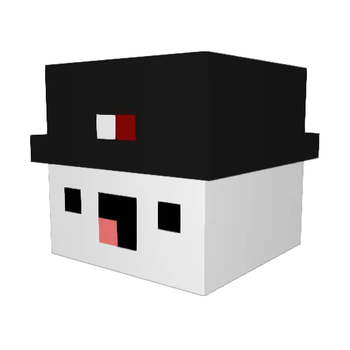 FreakingD4DDY Minecraft avatar head, 3D render