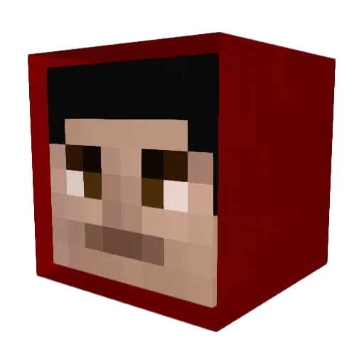 Freako Minecraft avatar head, 3D render