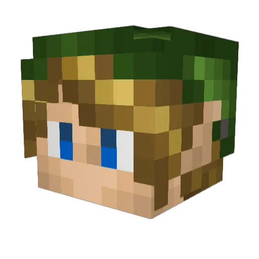 Freaksatsuma985 Minecraft avatar head, 3D render