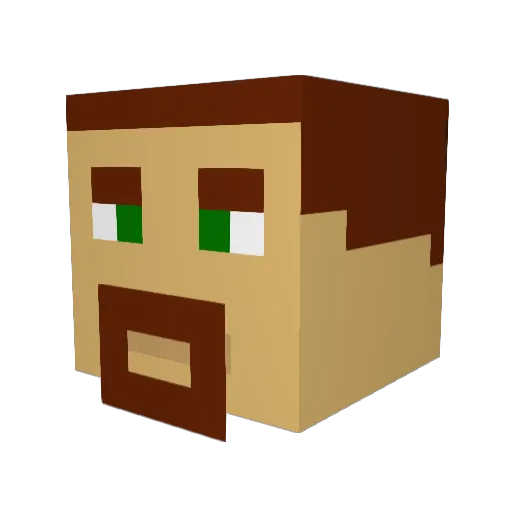 Freakshow_21 Minecraft avatar head, 3D render