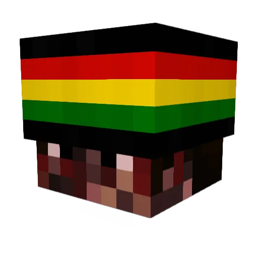 Freaky5k Minecraft avatar head, 3D render