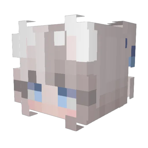FreakyBlackSanta Minecraft avatar head, 3D render