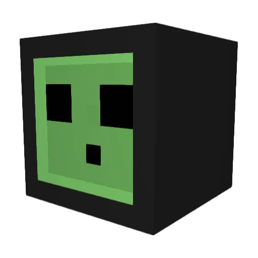 FreakyFalcon Minecraft avatar head, 3D render