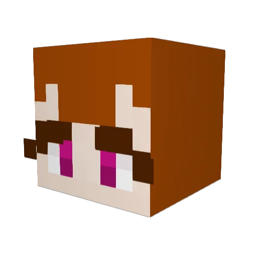 FreakyImp666 Minecraft avatar head, 3D render