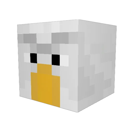 FreakyLP Minecraft avatar head, 3D render