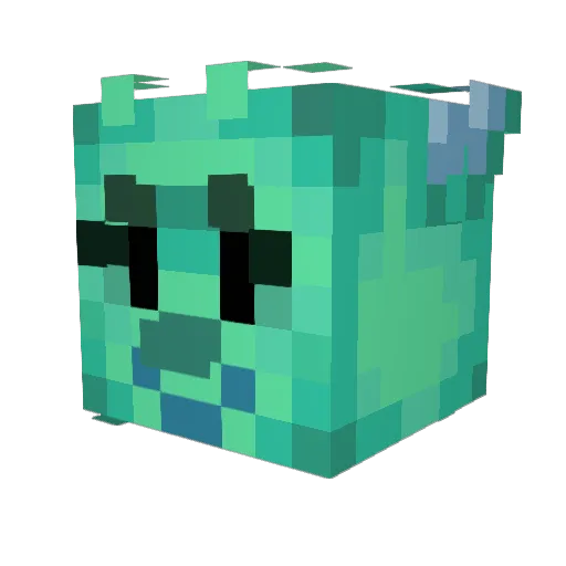 FreakyMic Minecraft avatar head, 3D render