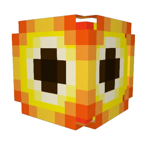 FreakyMica Minecraft avatar head, 3D render