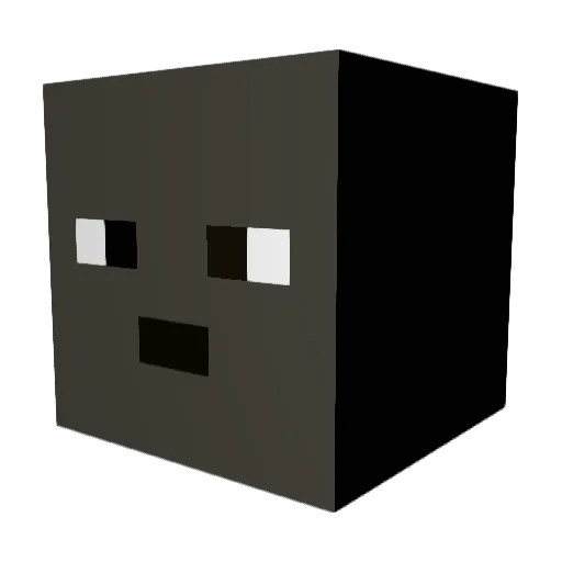 FreakyReza Minecraft avatar head, 3D render