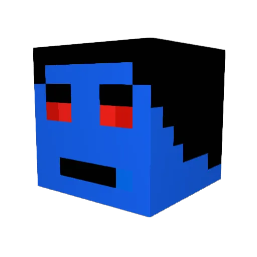 FreakyXGamer Minecraft avatar head, 3D render