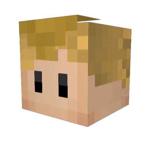 Freakzito_SSJ Minecraft avatar head, 3D render