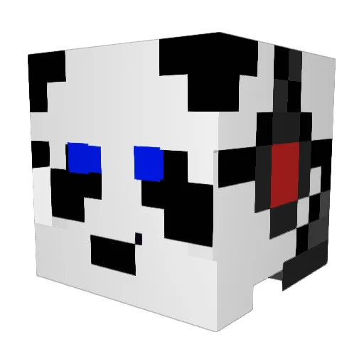 Freakzz321 Minecraft avatar head, 3D render