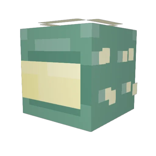 FreashMilk Minecraft avatar head, 3D render