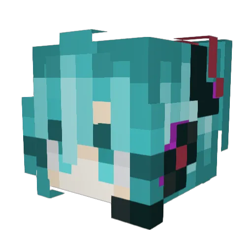 Freckles953 Minecraft avatar head, 3D render