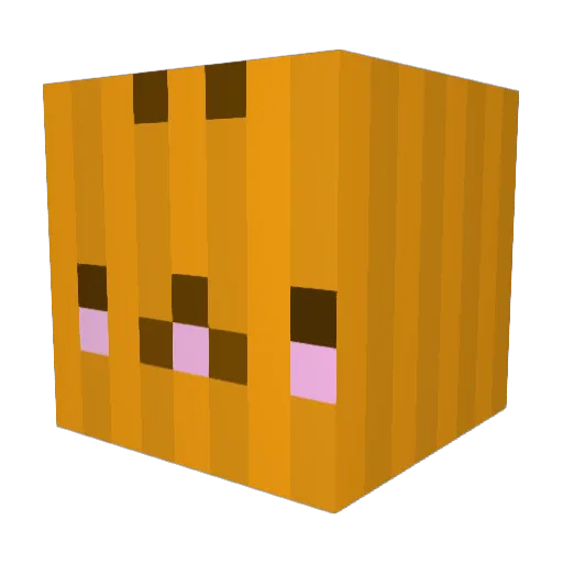 Frecturez_ Minecraft avatar head, 3D render