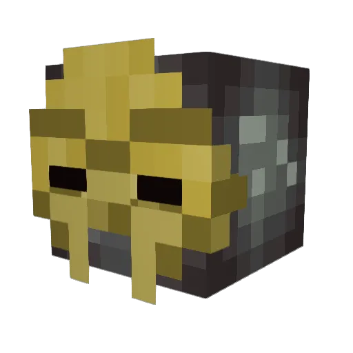FredAced Minecraft avatar head, 3D render