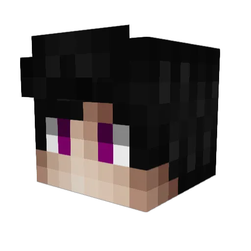 FredAndrews Minecraft avatar head, 3D render