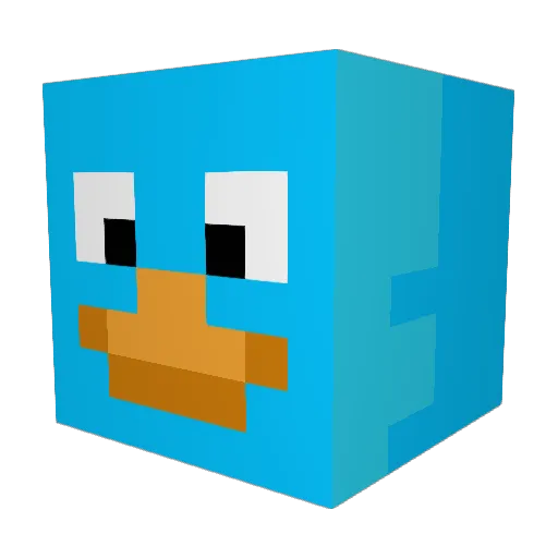 FredCrib Minecraft avatar head, 3D render
