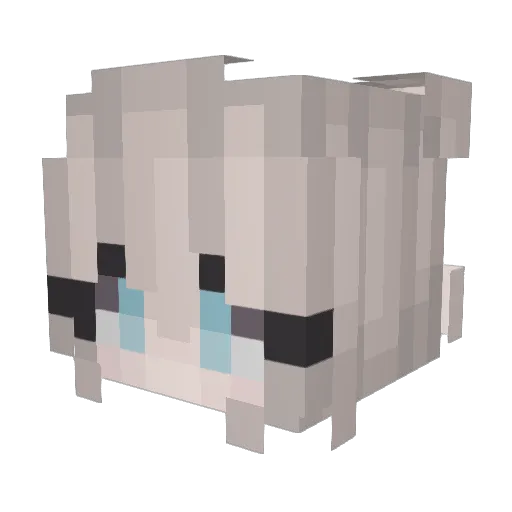 FredDazoraXD Minecraft avatar head, 3D render