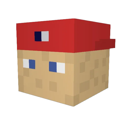FredDurst2000 Minecraft avatar head, 3D render