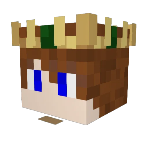 FredFeucht Minecraft avatar head, 3D render