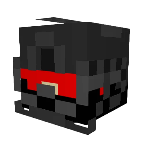 FredFister Minecraft avatar head, 3D render