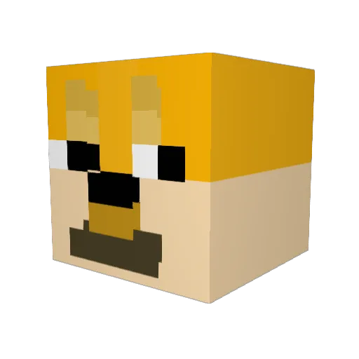 FredLi85 Minecraft avatar head, 3D render